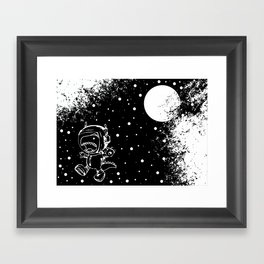 DINOSAUR IN SPACE! Framed Art Print
