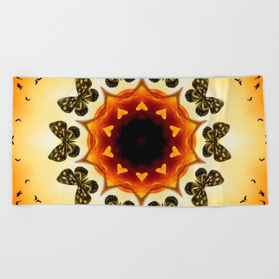 All things with wings Beach Towel