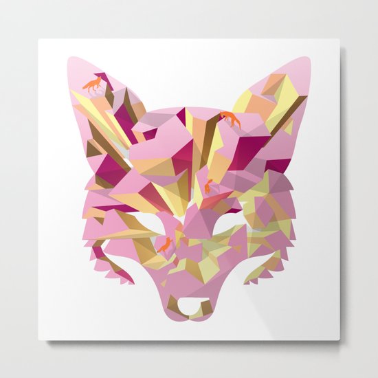 Land of fox Metal Print