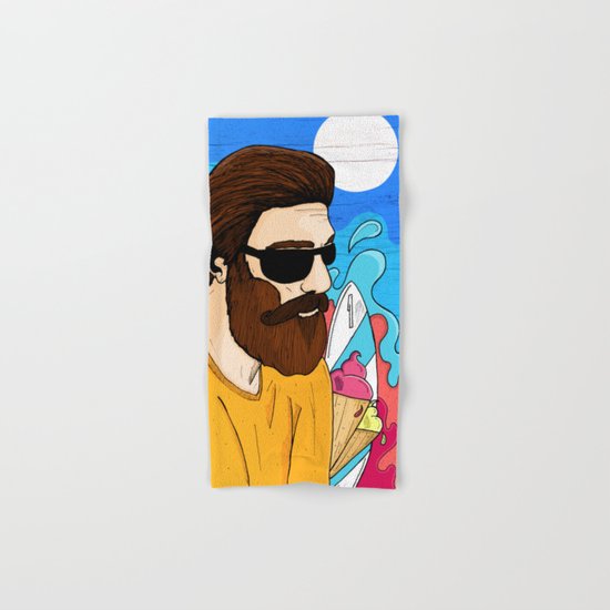 Summer Beard Hand & Bath Towel