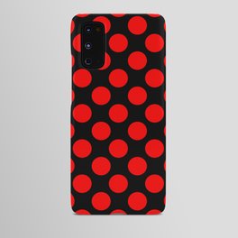 Purely Red - polka 1 Android Case