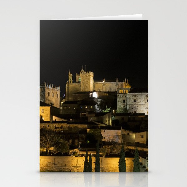Caceres night Stationery Cards
