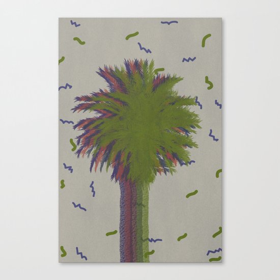 Palm retro Canvas Print