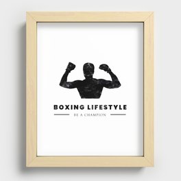 Boxing Lifestyle Recessed Framed Print