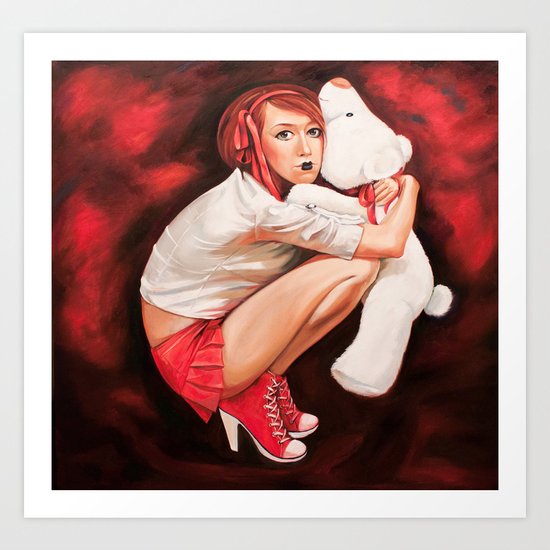 Lines of Me. Snowflake. Art Print
