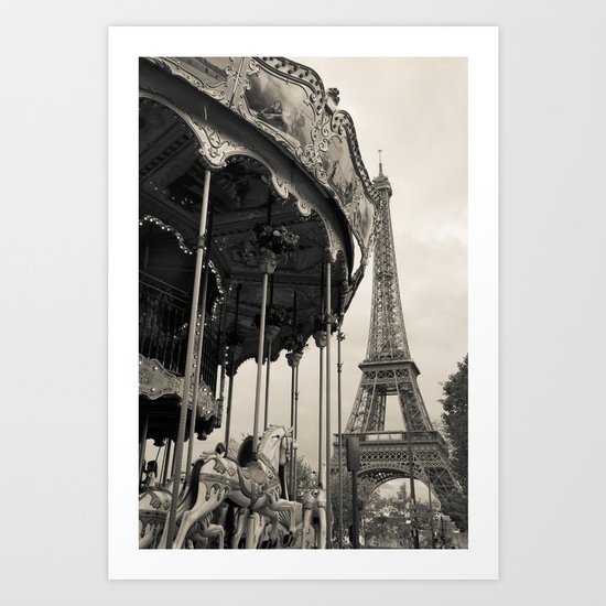 j'adore Paris Art Print