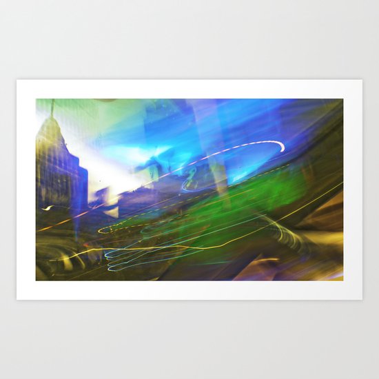 colorful drive Art Print