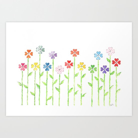 Inch by Inch, Row by Row Art Print
