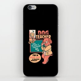 Pawfessor Teacher Dog Professor School I Love My Teacher by Tobe Fonseca iPhone Skin