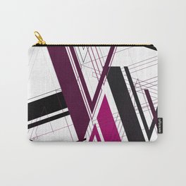 Abstract Typography: Art Deco "V" Carry-All Pouch