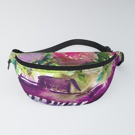 Floral Piano Fanny Pack