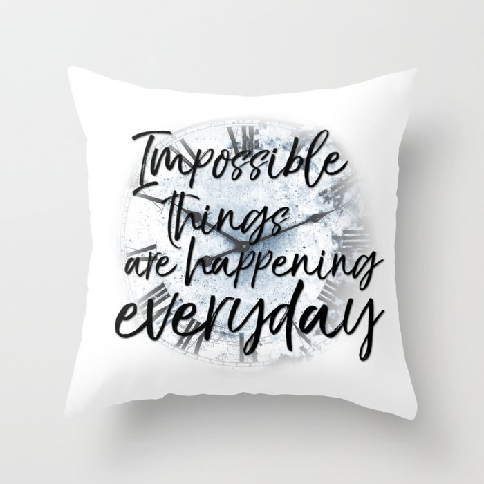 Impossible Things Throw Pillow