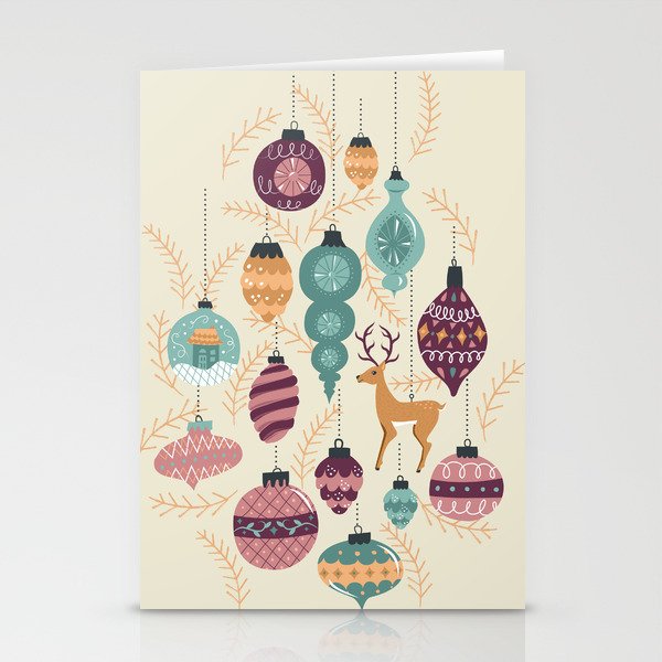 A Golden Christmas Stationery Cards