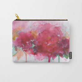 Abstract Drippy Florals 3 Carry-All Pouch