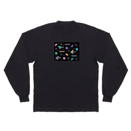 Memphis pattern 105 - 80s / 90s Retro Long Sleeve T-shirt