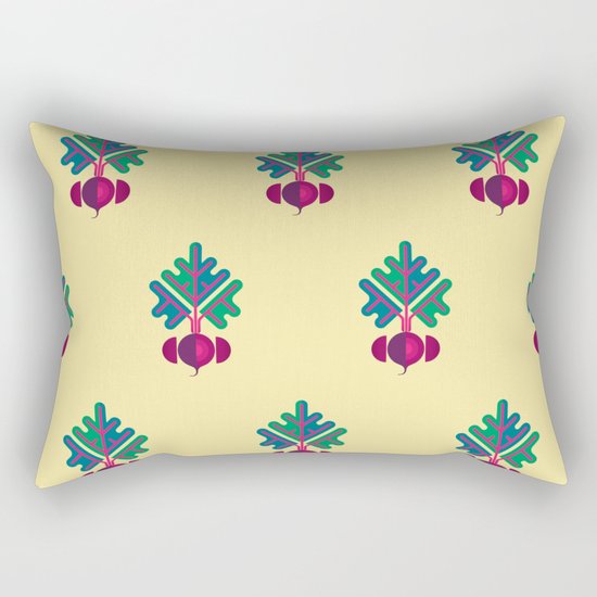 Vegetable: Beetroot Rectangular Pillow