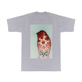 Ornate Fractal Bird T Shirt | Abstractart, Mathematics, Flowers, Blue, Graphicdesign, Fractalart, Portrait, Pattern, Pastel, Pastelcolor 
