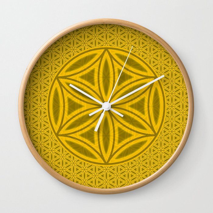 Flower Of Life - Wisdom Wall Clock