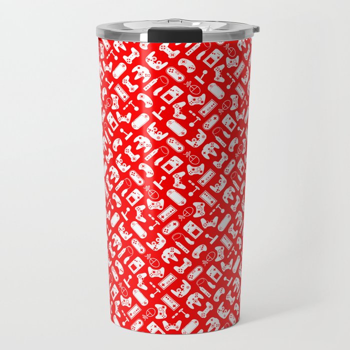 Control Your Game - White on Red Travel Mug