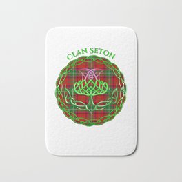  Seton Scottish Tartan Celtic Thistle Bath Mat | Setontartan, Clantartan, Scottishclan, Plaid, Graphicdesign, Scottishtartan, Scottishfamily, Scotland 