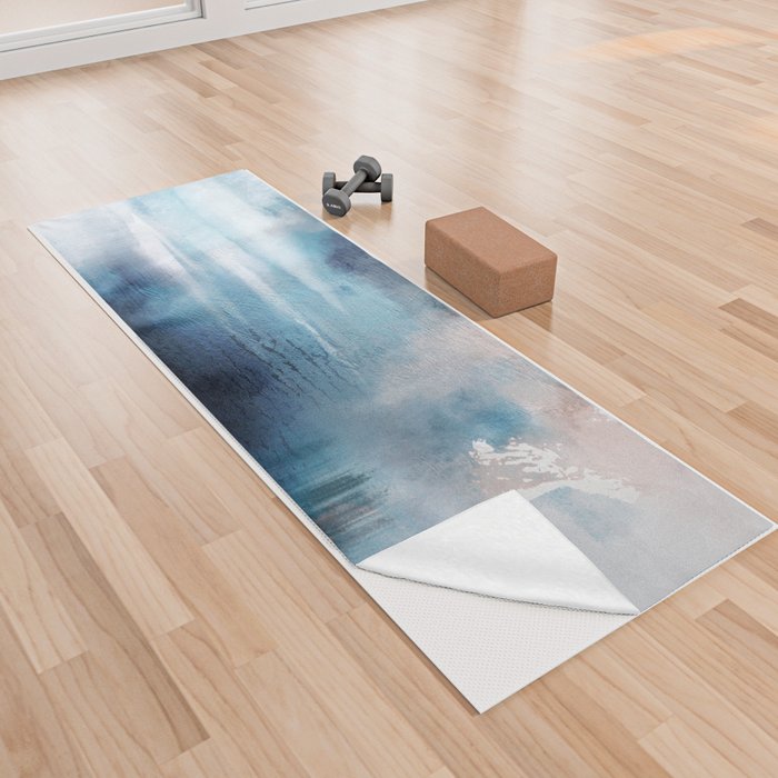 Modern abstract - calm in blue Yoga Towel