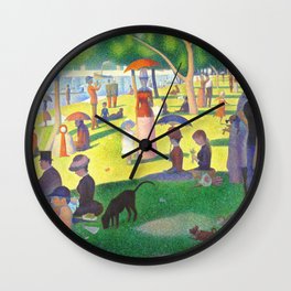 Georges Seurat A Sunday On La Grande Jatte Wall Clock