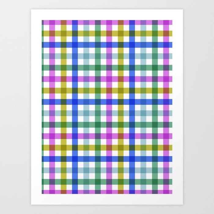Checkered Gingham - Spring Art Print