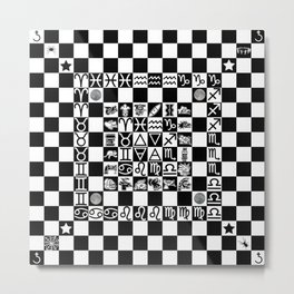 Magic Chessboard Metal Print