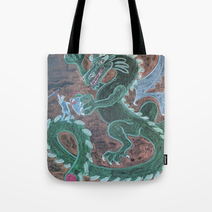 St. George Battles the Dragon Tote Bag