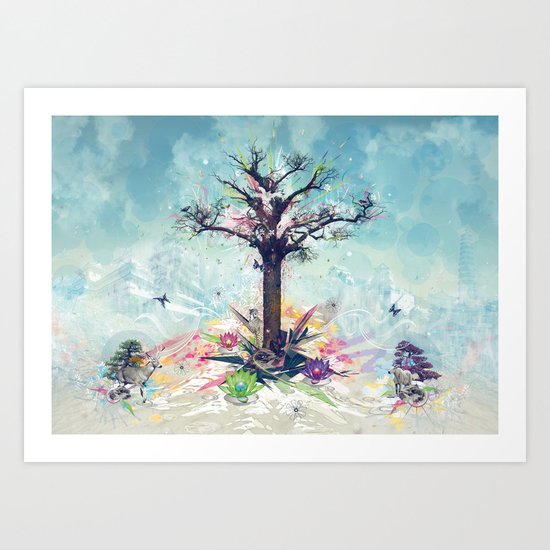 Saint-Tree Art Print