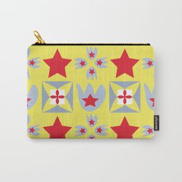 Falling Stars in Yellow Carry-All Pouch
