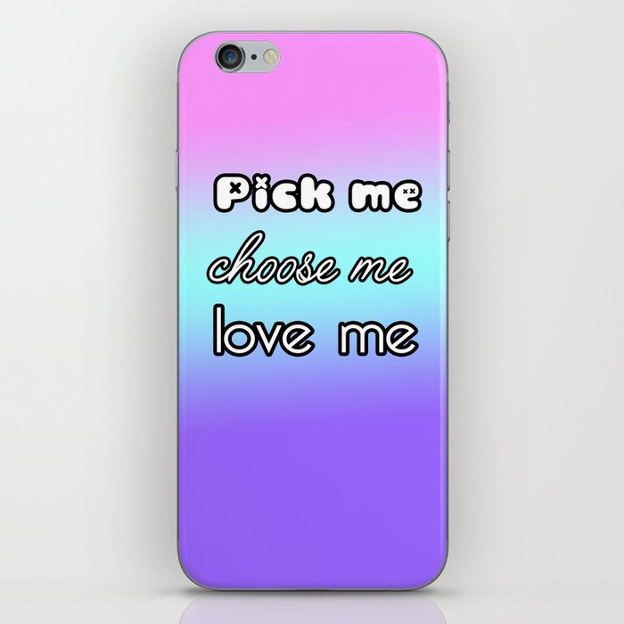 Pick me. Choose me. Love me. Greys Anatomy iPhone Skin