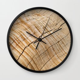 Weathered Wood Grain Wall Clock