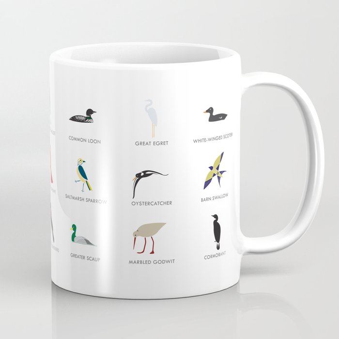 Cape Cod Birds: A Minimalist Field Guide Coffee Mug