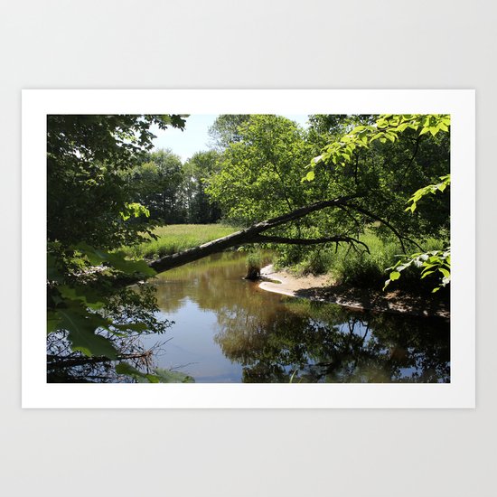 A Day On The River Art Print