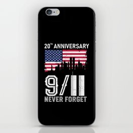 Patriot Day Never Forget 9 11 Anniversary iPhone Skin