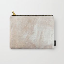 Warm Beige Abstract Acrylic Painting 06 Carry-All Pouch | Textured, Acrylic, Ombre, Festive, Painting, Neutral, Ivory, Nordic, Background, Brushstroke 