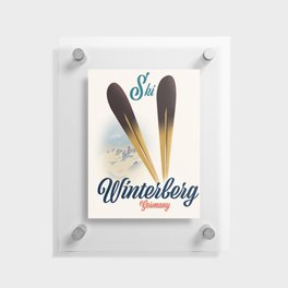 Winterberg Germany Ski poster Floating Acrylic Print