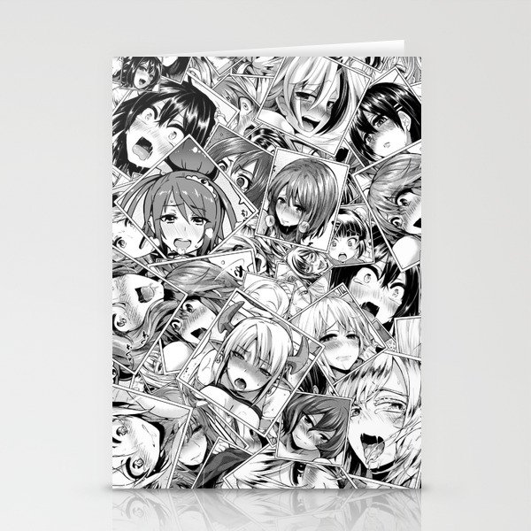 manga ahegao stationery cards by dima v