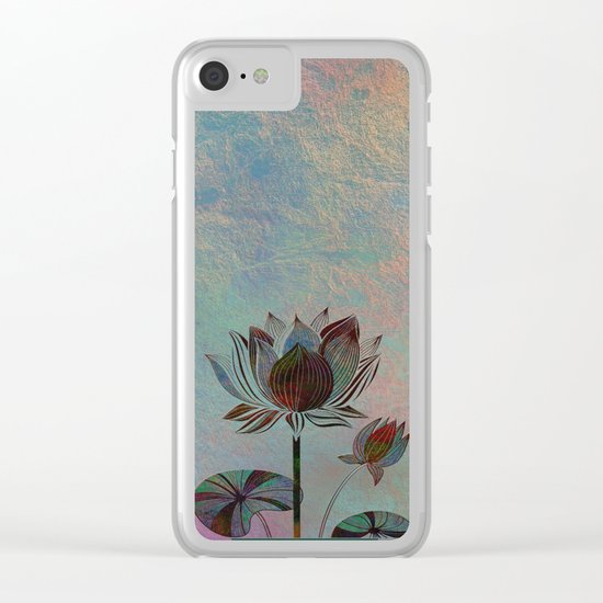 Water Lily Clear iPhone Case