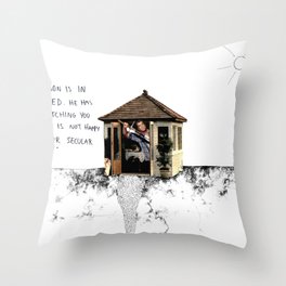 Mel Gibson is in your shed Throw Pillow