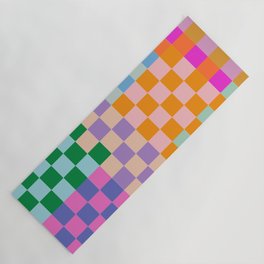 Checkerboard Collage Yoga Mat