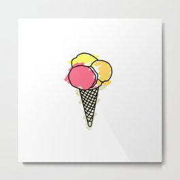 ice cream Metal Print