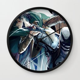 Levi Ackerman Wall Clock | Hange, Mikasa, Fan Art, Attack, Armin, Erwin, Manga, Painting, Levi X Mikasa, Jean 
