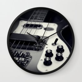 Rickenbacker Bass [B&W] Wall Clock
