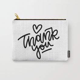 Thank You With Heart Carry-All Pouch