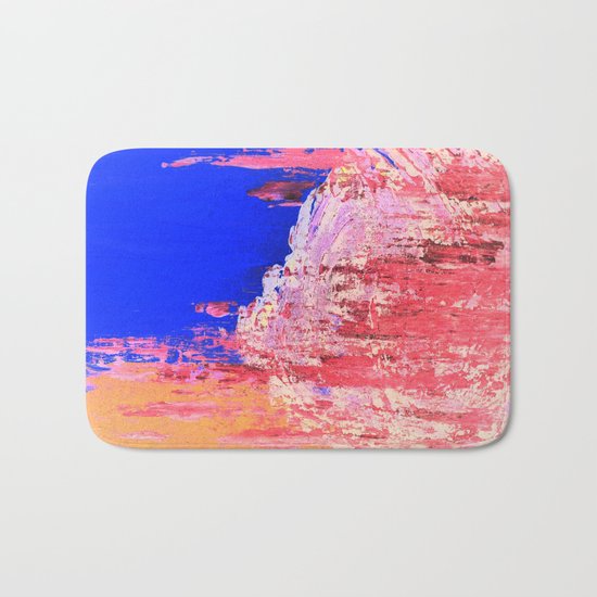 Into the Mist Pantone Color of the Year 2016 Abstract Bath Mat