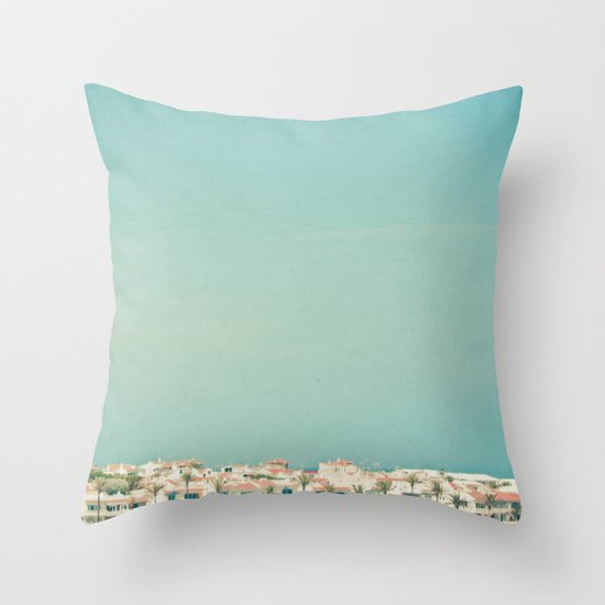 Mediterranean Skyline Throw Pillow