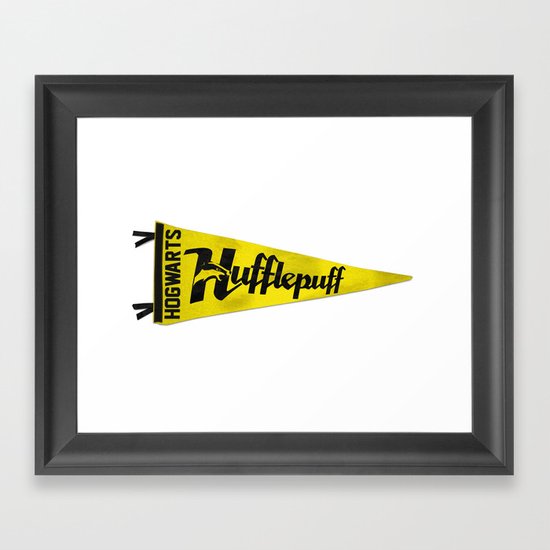 Hufflepuff 1948 Vintage Pennant Framed Art Print