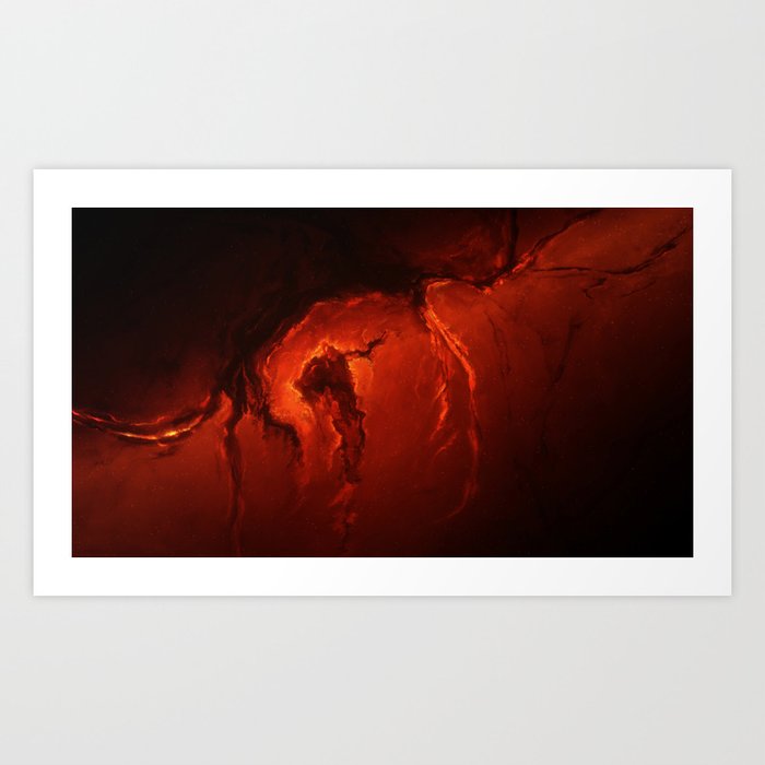 Fire Atronach S Lair Art Print